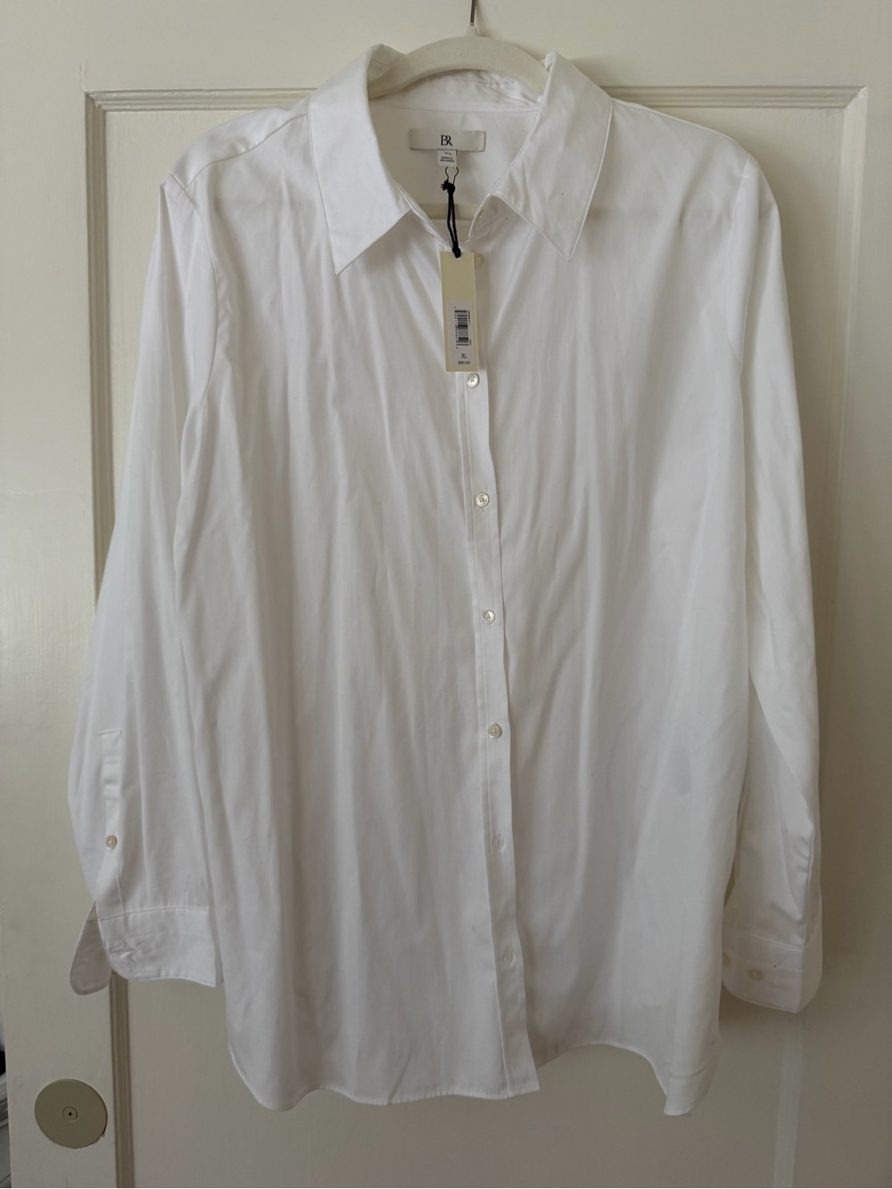 Banana Republic Women's White Button-Down Shirt